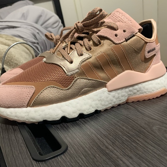 adidas nite jogger womens rose gold